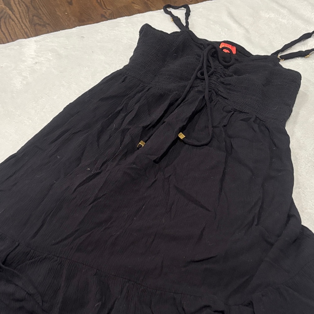 ⭐️ 2/$10 - Black Sleeveless Dress with Tie Detail